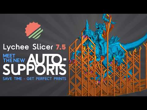 No more time wasted with this new Auto Support feature | Lychee Slicer 7.5