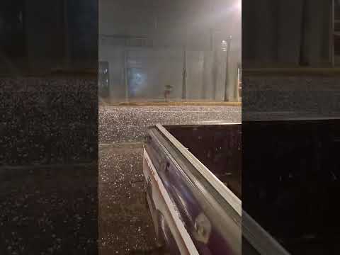 Chuva de granizo na cidade de Ijuí RS. #flypシ #temporal #proteçãodivina #granizo #tornado