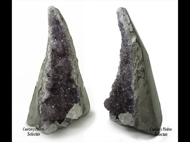 Vídeo relacionado con Cristal de amatista, geoda de amatista natural, roca de piedras de cristal curativas, cristales de energía positivos para la decoración del hogar de la oficina de automóviles (100-300 g, aleatorio)