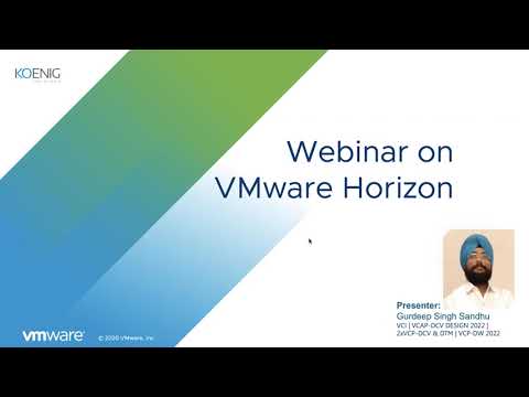 Learn VMware Horizon 8 online | Koenig Solutions