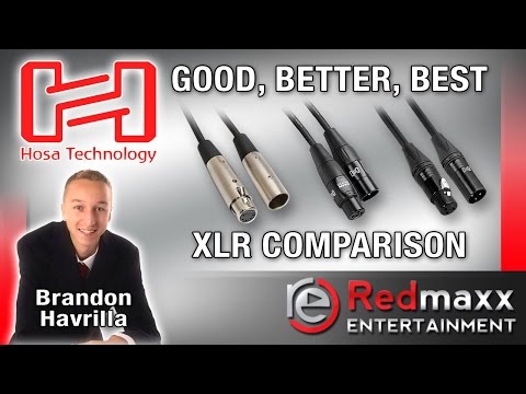 Hosa XLR - XLR laidas, 3m, juodas (HMIC-010) video