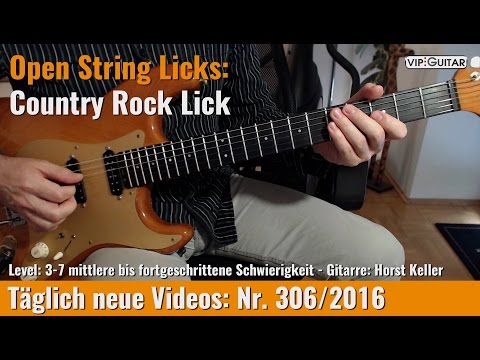 ✪ Open String Licks ►Country Rock Lick