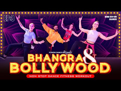 Non Stop 30 Min BHANGRA + BOLLYWOOD Dance Workout With BRAZIL Friends E08 | FITNESS DANCE With RAHUL
