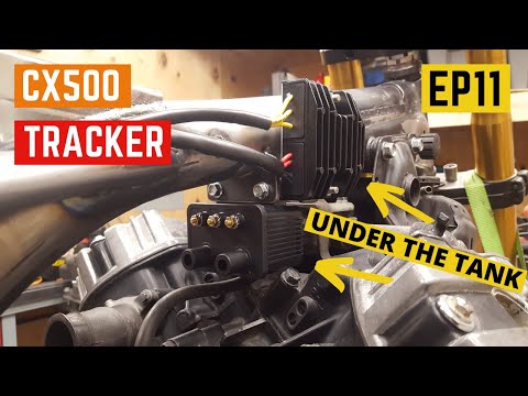 CX500 BUILD - Hiding Parts Under the Fuel Tank - EP11