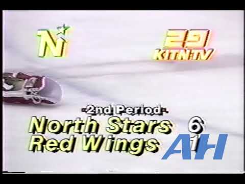 NHL Dec. 11, 1986 Detroit Red Wings v Minnesota North Stars (R) Basil McRae v Bob Rouse (almost)
