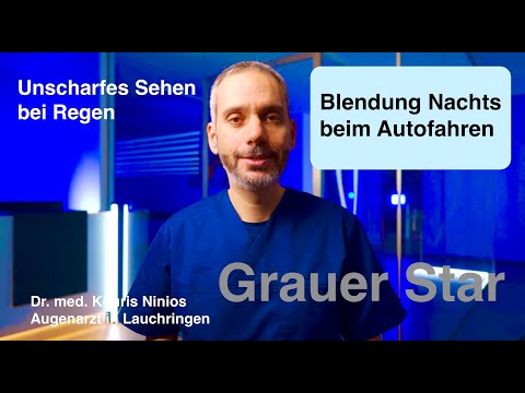 Dr. Ninios - Blendung Nachts beim Autofahren, Unsicher bei Regen, Graue Star Symptome