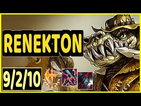 PHAXI (RENEKTON) - 9/2/10 KDA GAMEPLAY - EUW Ranked DIAMOND