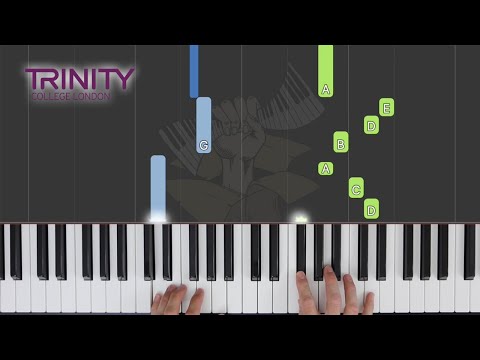 Walking Together / TRINITY Piano Grade 1 2021-2023 / Synthesia Piano tutorial