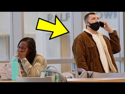 AWKWARD PHONE CALLS IN THE LIBRARY PRANK!!