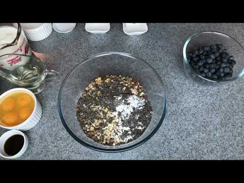 كيكة المافن (بلوبيري و موز) / Blueberry & Banana Muffin Cake