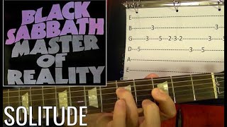 Solitude - Black Sabbath - EASY Guitar Lesson