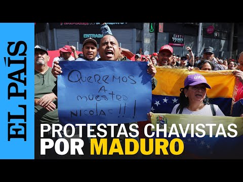 ATAQUE VENZUELA | El CHAVISMO sale a las calles de Caracas en DEFENSA de NICOLÁS MADURO | EL PAÍS