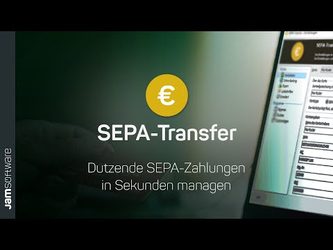 SEPA Überweisung einfach gemacht - SEPA-Transfer | JAM Software