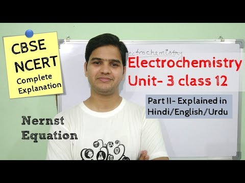 Electrochemistry class 12 part 2 #NCERT unit 3 explained in Hindi/اردو Video