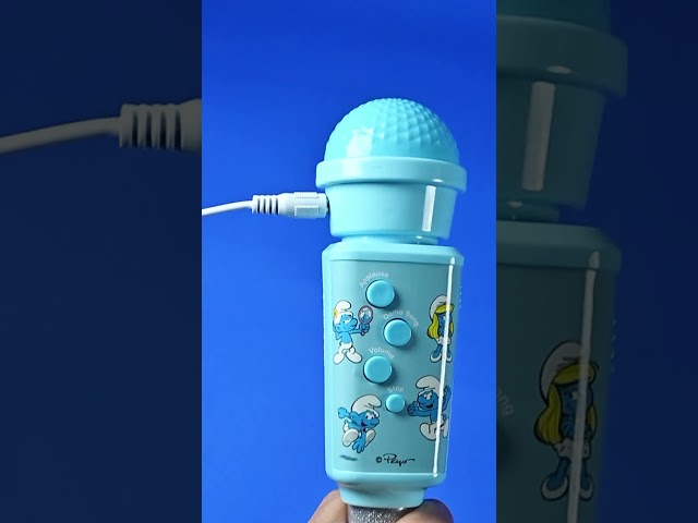 Vídeo relacionado con LEXIBOOK, Los Pitufos, Micrófono Luminoso para niños, Juguete Musical, Altavoz Incorporado, Efectos de luz, Toma Aux-in, Azul, MIC90SF