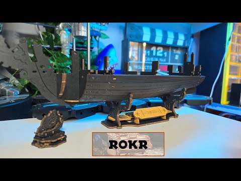 ROKR The Seahorse Barque MCB02 – 3D Wooden Ship Model Puzzle Kit Video Preview