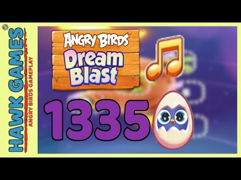 Angry Birds Dream Blast Level 1335 Hard - Walkthrough, No Boosters