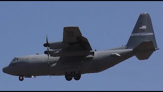 4K | Rare! | C-130 - Nevada Air Guard High Rollers at ETSL-Lechfeld Air Base | 06.2023