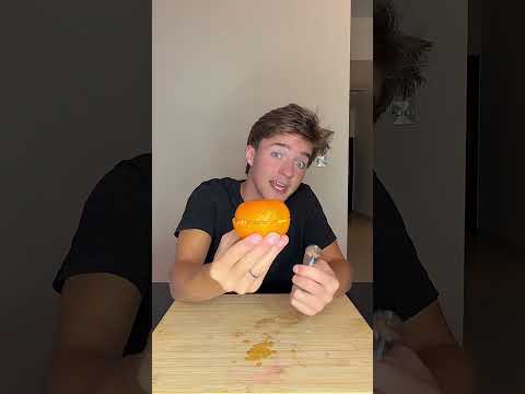 Orange Candle Hack 😋.   #usa @zackdfilms