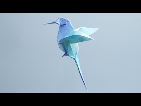 Origami Hummingbird / Bird / Animal By Naomiki Sato 摺紙 蜂鳥 折り紙 ハチドリ