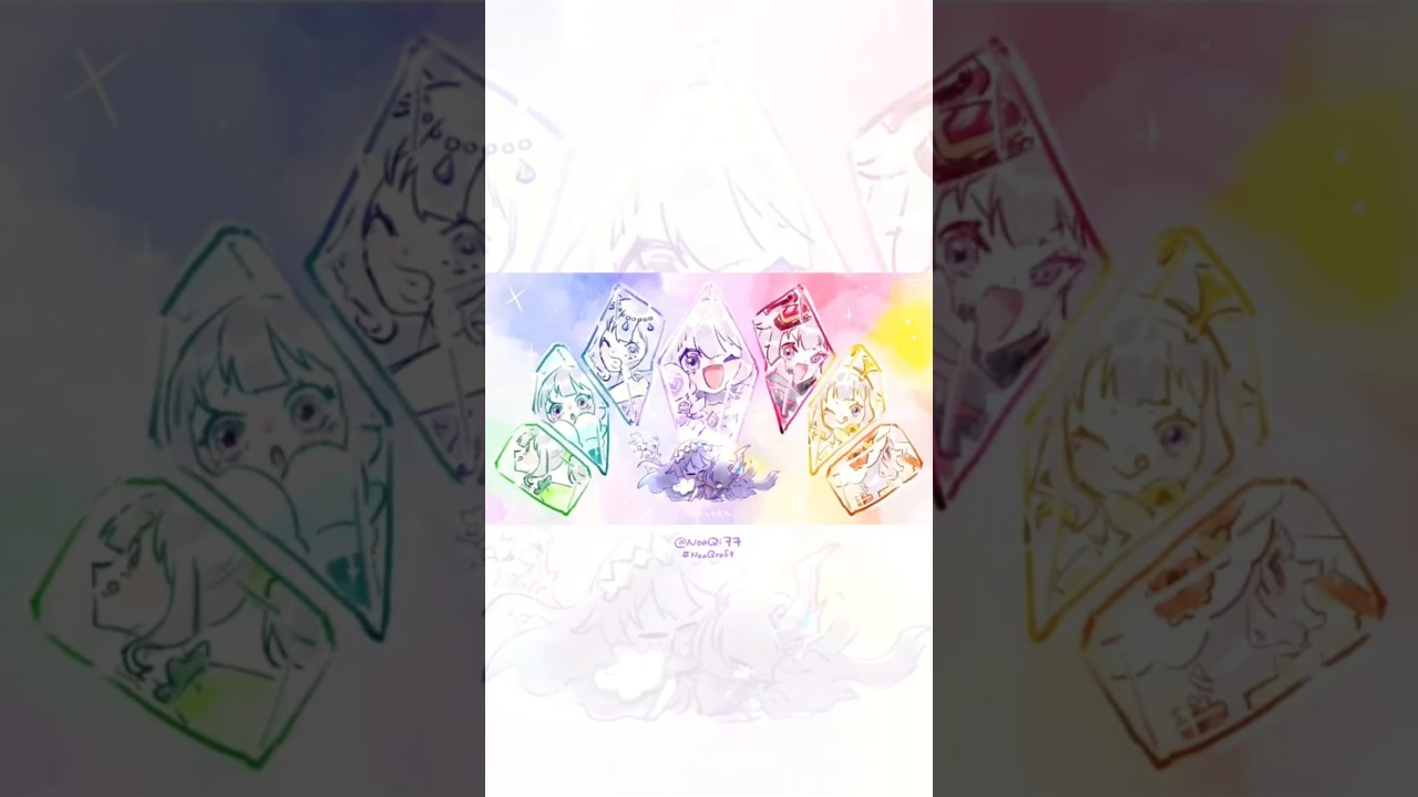 #bijouwled  Biboo Prism Magic art time lapse #NoaQraft #hololive #hololiveen #shorts
