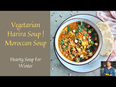 HOW TO MAKE VEGETARIAN HARIRA SOUP IN AN INSTANT POT | MOROCCAN VEGETABLE SOUP | SOUP SERIES NO:7