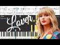 Taylor Swift - Lover - Piano Cover & Sheets
