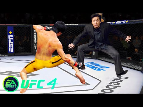 UFC4 Bruce Lee vs Master Jackie Chan EA Sports UFC 4 PS5