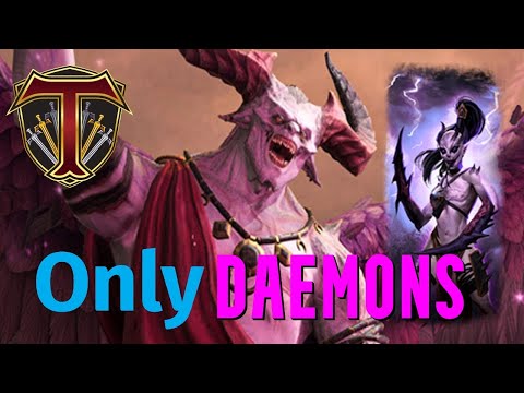 ONLY Slaanesh Daemons! Slaanesh vs Khorne - Total War Warhammer 3
