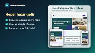 Genel Mağaza E-Ticaret Sitesi | Hazır Online Mağaza – Hemen Medya