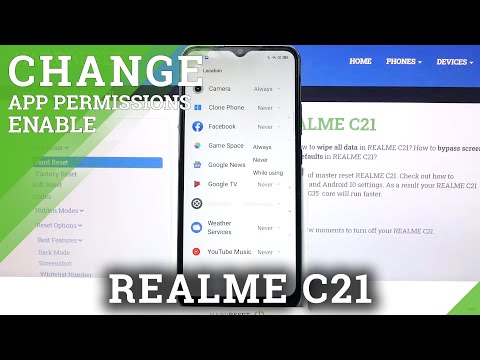 REALME C21 – Manage & Change App Permissions Settings