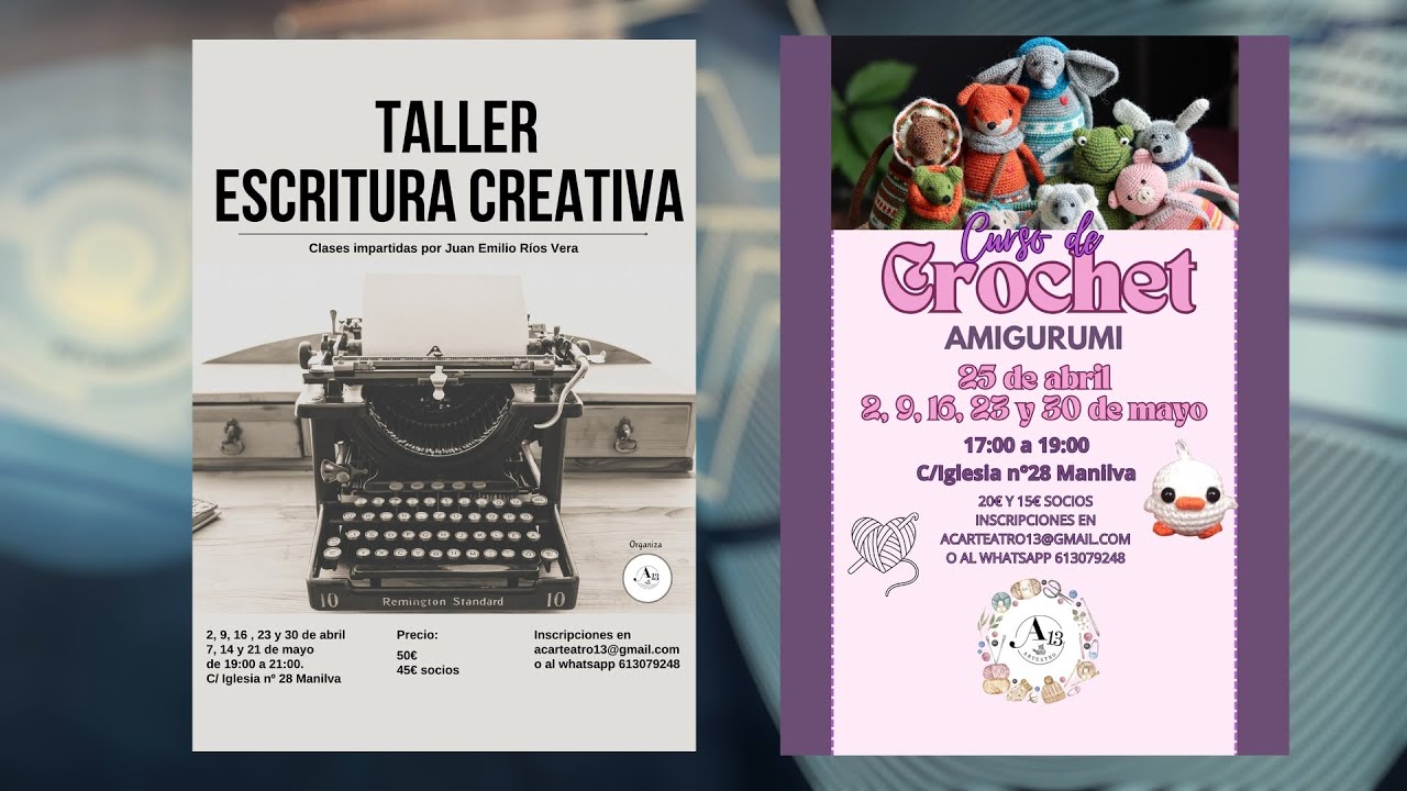 Nuevas actividades de Arteatro13