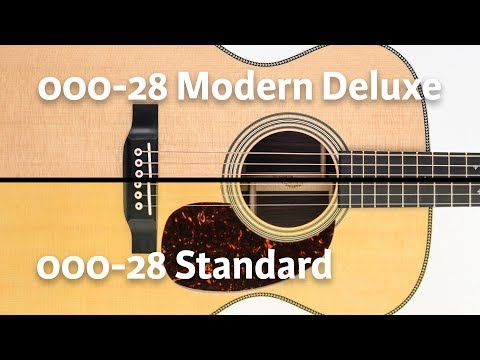 Martin 00028 Standard and Modern Deluxe | Comparison @ The Fellowship of Acoustics