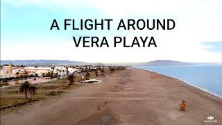 DJI Mavic Air drone, evening flight over Vera Playa, Almeria.