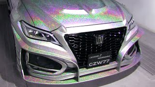 How to paint rainbow flakes on Luxury sedan / TOYOTA NEW CROWN