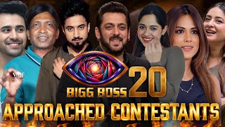 Download lagu Bigg Boss 20 APPROACHED CONTESTANTS Till Now 🤯 Full List | BB20 Colors TV mp3