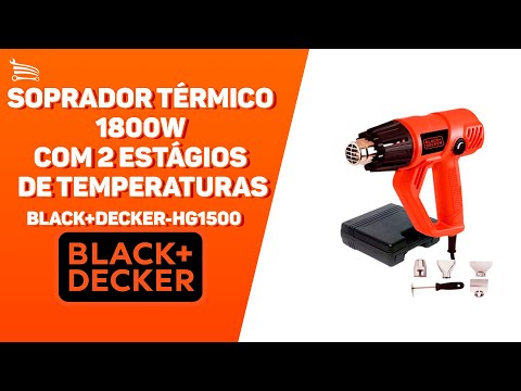 Soprador Térmico 1800W  com 2 Estágios de Temperaturas - Video