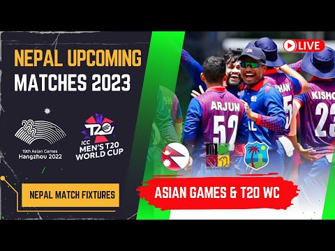 Upcoming matches of Nepal cricket | Asian Games | ICC T20 Qualifiers | West Indies series | WCL 2