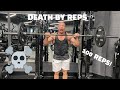 DEATH BY REPS (and time!) - 100 Rep Shoulder Press (TRY THIS FOR HUGE SHOULDER GAINS!)