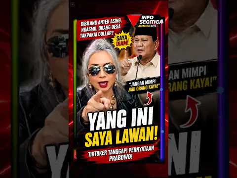 TIKTOKER AKHIRNYA BUKA SUARA! UCAPAN JANGANMIMPI JADI ORANG KAYA JADI TITIK BALIK #politik #prabowo