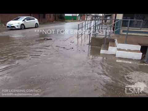 3 17 18 Rising Star, TX Severe Storm With Heavy Rain Causes Street Flooding And Hydroplane Accident