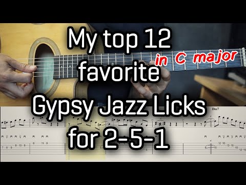 My TOP 12 Favorite 2-5-1 Gypsy Jazz Licks
