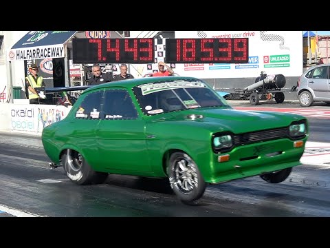 THE CRAZY QUICK HEXATECH COSWORTH MK1 ESCORT - 7.44 at 185mph