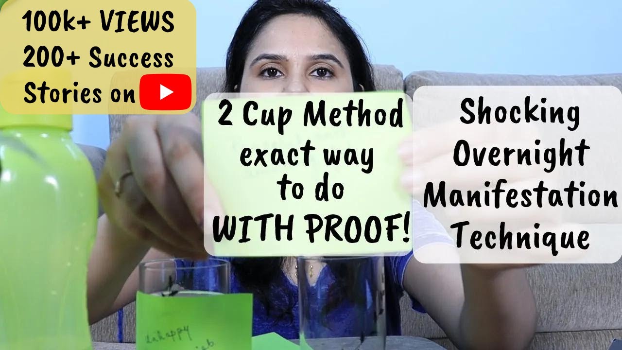 AMAZING LAW OF ATTRACTION MANIFESTATION Technique|TWO CUP Manifestation Method Quantum Jumping|PROOF