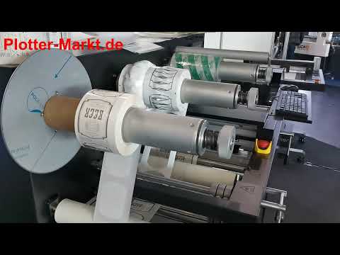 Plotter-Markt.de: Salf-350 All-in-One Rolle-zu-Rolle Etikettendrucker / Labeldrucker / label printer