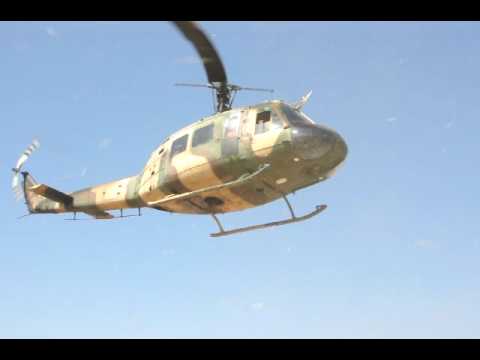 Helicopter over Jimani hospital