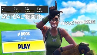 i EXPOSED my TEAMMATES STATS in RANDOM DUOS (they lied)