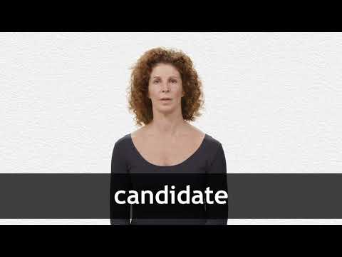 CANDIDATE definition in American English