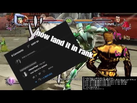 Jojos Bizarre Adventure All Star Battle R : now land it in ranked (Okuyasu Nijimura)