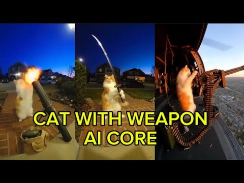 Cat With Weapon AI Core - Sora 2 